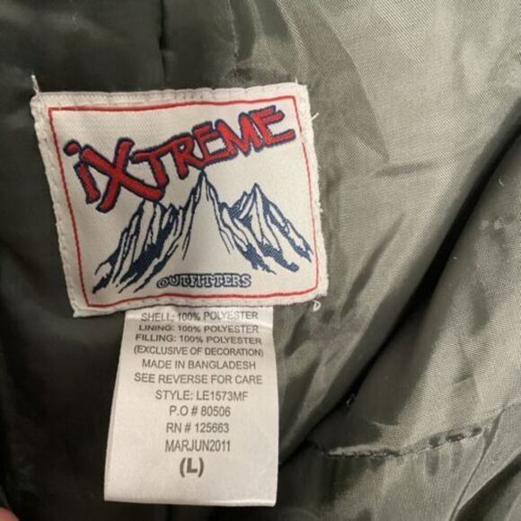 Ixtreme‎ Outfitters Mens Large Dark Gray/Black Multi Pocket Nylon Snow Ski Pants - Picture 9 of 10